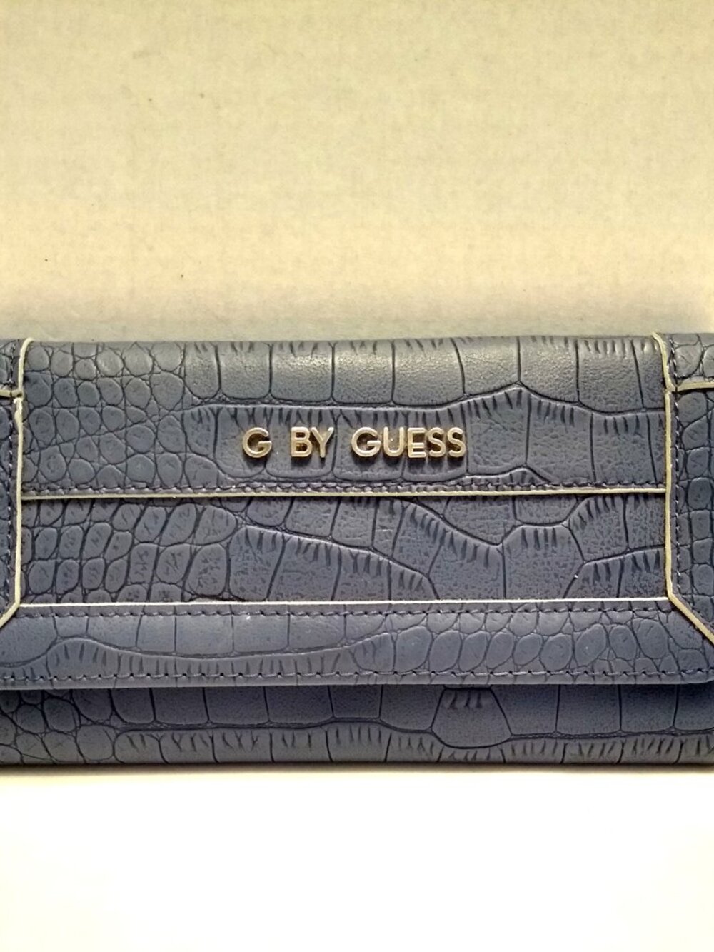 G by Guess Blue Tri-fold Wallet